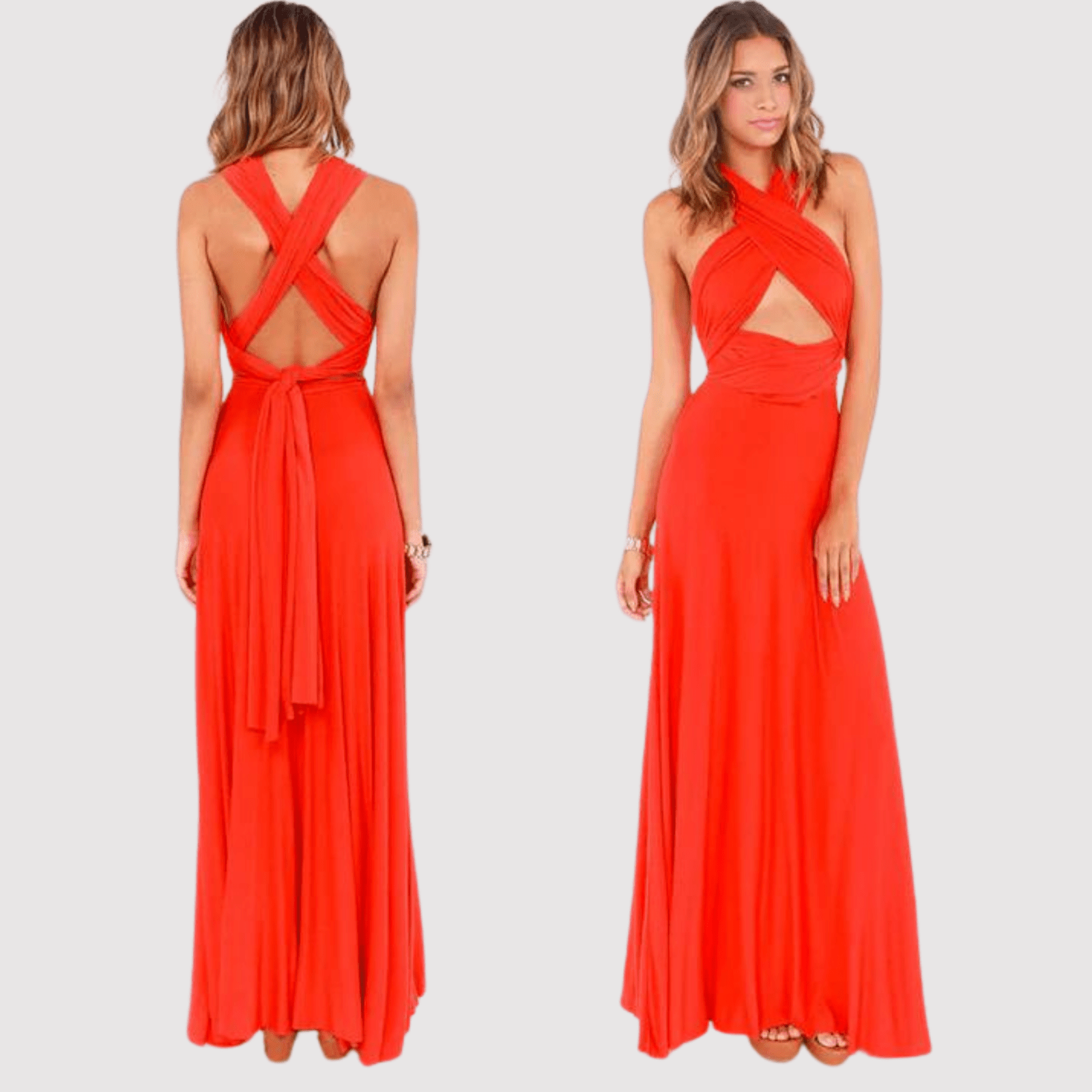 Maxi Jurk Wikkel Verstelbaar | Dames Casual Stijl - Miss Madera