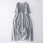 Midi Jurk met Pintuck detail - Miss Madera