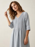 Midi Jurk met Pintuck detail - Miss Madera
