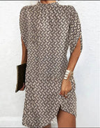 Mini Jurk Dames Vleermuismouw | Eigentijds - Denim - Miss Madera