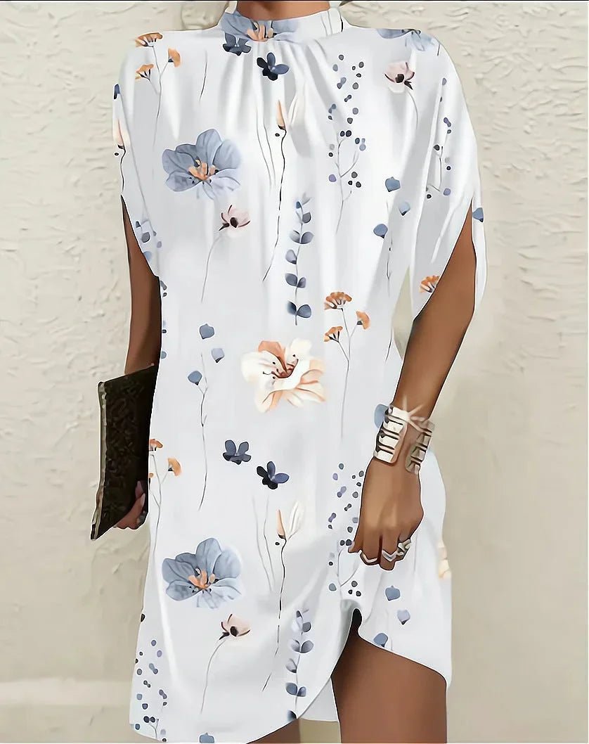 Mini Jurk Dames Vleermuismouw | Eigentijds - Denim - Miss Madera