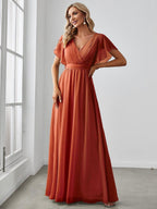 Miss | Avondjurk Dames Maxi A-lijn Elegant - Chiffon - Miss Madera MIS-FFA09F