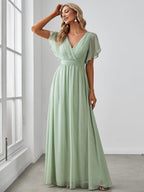Miss | Avondjurk Dames Maxi A-lijn Elegant - Chiffon - Miss Madera MIS-FFA09F