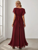 Miss | Avondjurk Dames Maxi A-lijn Elegant - Chiffon - Miss Madera MIS-7340D5