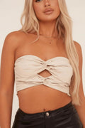 Miss | Bandeau Top Dames Casual Elegant - Polyester/elastaan mix - Miss Madera