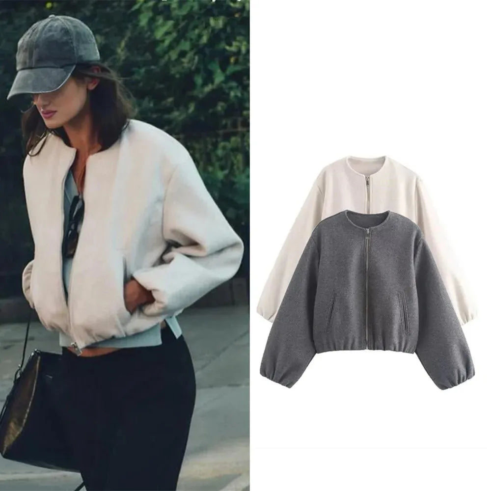 Miss | Blazer Dames Bomber Kort - Polyester - Miss Madera MIS-BAZZZG