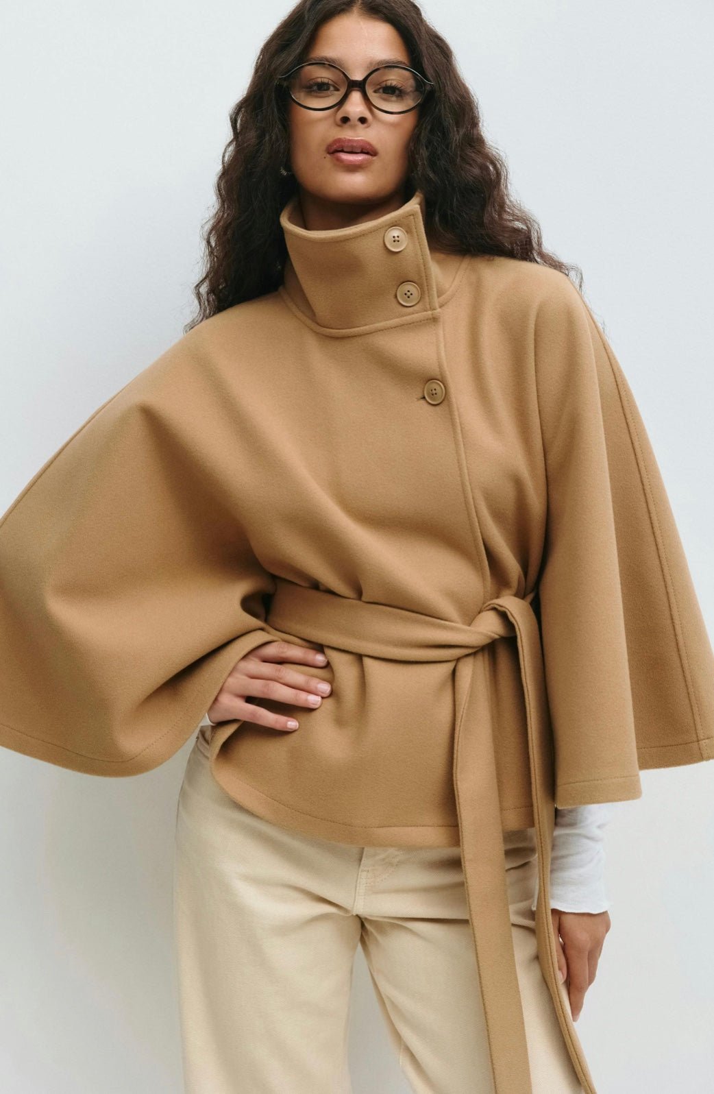 Miss | Blazer Dames Cape Loose Fit Batwing - Viscose - Miss Madera MIS-J7971F