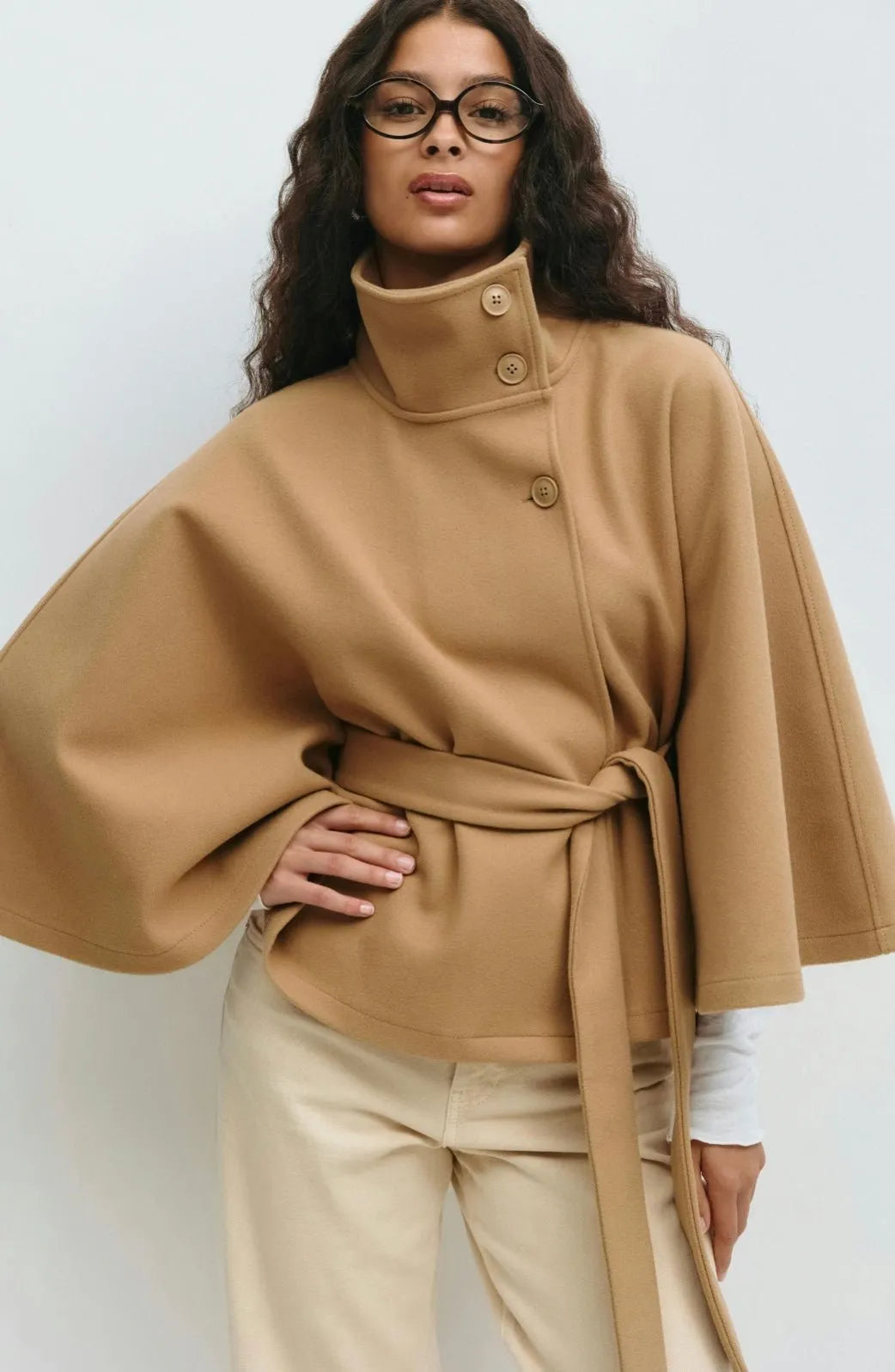 Miss | Blazer Dames Cape Loose Fit Batwing - Viscose - Miss Madera MIS-J7971F