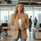 Miss | Blazer Dames Casual - Polyester/viscose blend - Miss Madera