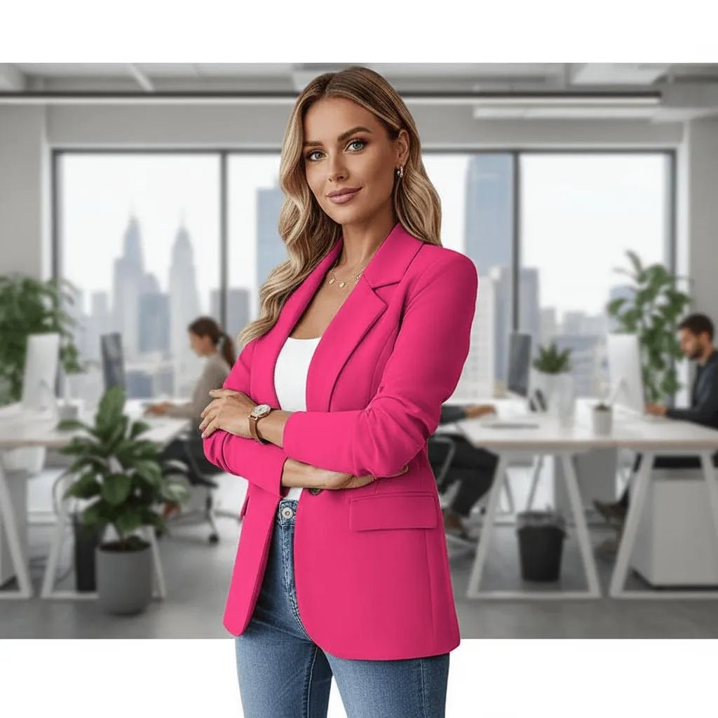 Miss | Blazer Dames Casual - Polyester/viscose blend - Miss Madera