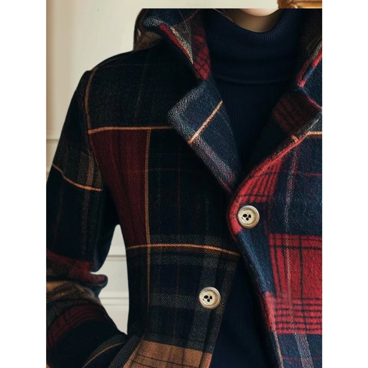 Miss | Blazer Dames Cropped Ruit Vintage Eén-Knoop - Miss Madera MIS-3Q2GMK