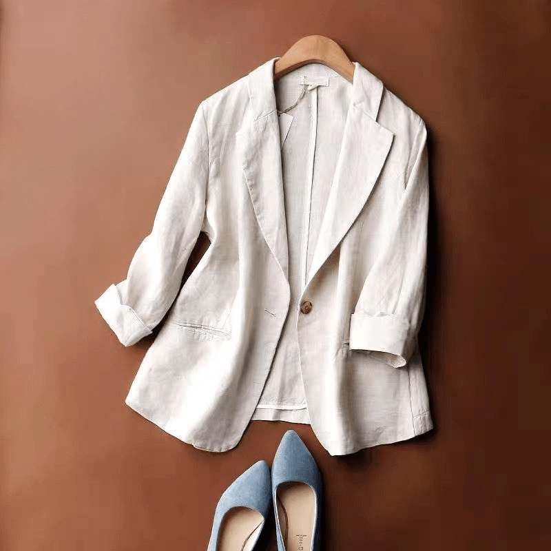 Miss | Blazer Dames Elegant - Linnen - Miss Madera