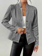 Miss | Blazer Dames Getailleerd Cable-Knit - Gebreid - Miss Madera MIS-1VYI2F