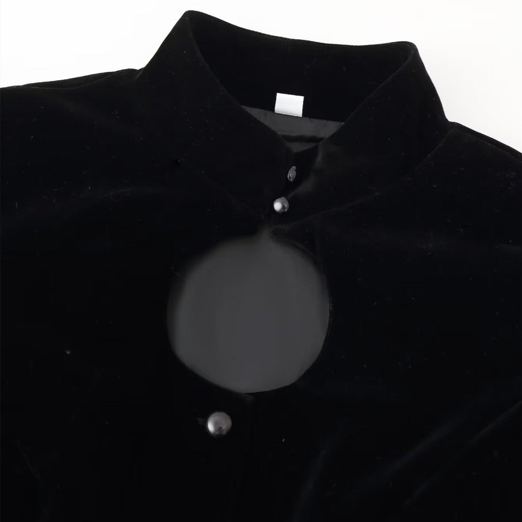 Miss | Blazer Dames Getailleerd Staande Kraag Cut-Out - Fluweel - Miss Madera MIS-2DR2Z8