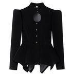 Miss | Blazer Dames Getailleerd Staande Kraag Cut-Out - Fluweel - Miss Madera MIS-2DR2Z8