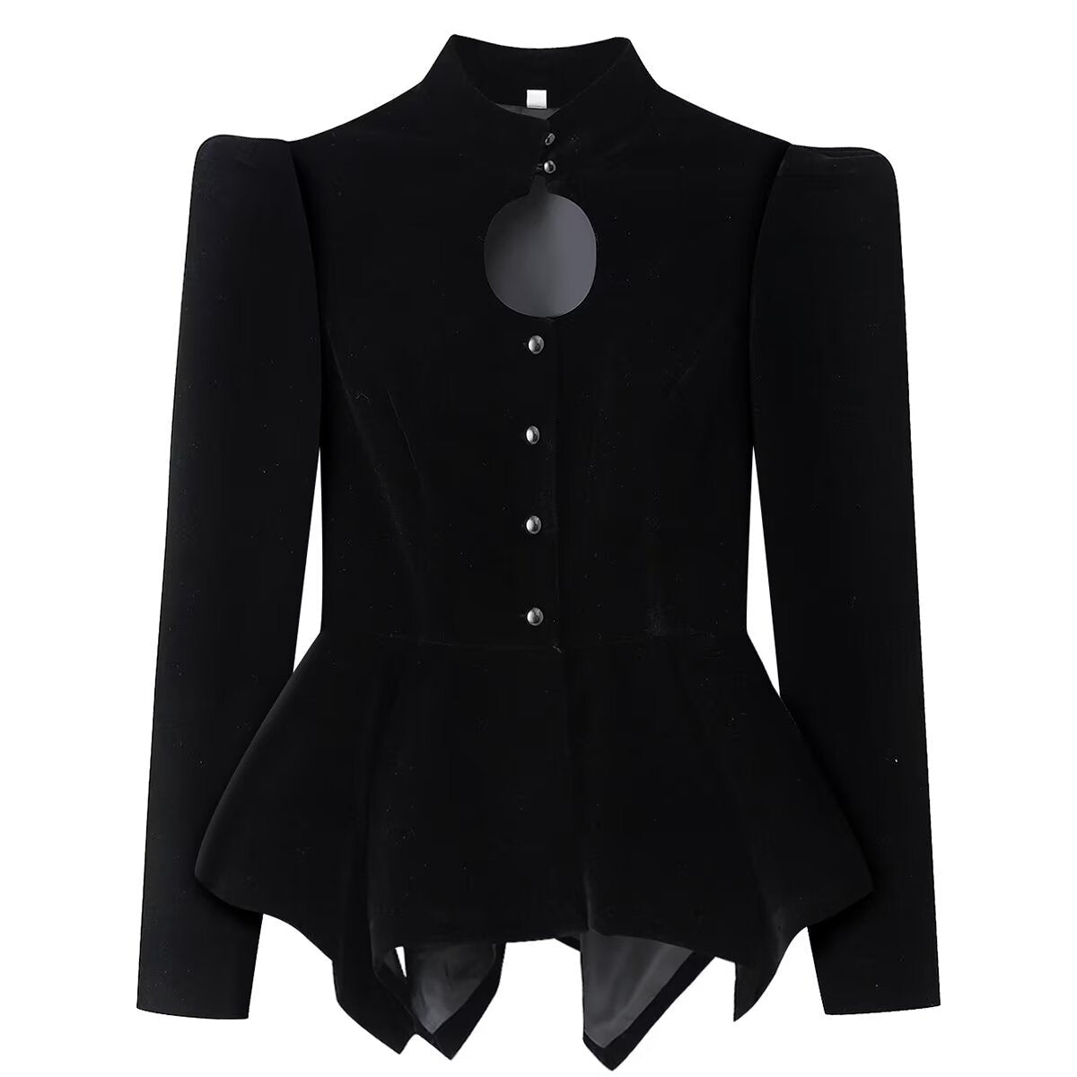 Miss | Blazer Dames Getailleerd Staande Kraag Cut-Out - Fluweel - Miss Madera MIS-2DR2Z8