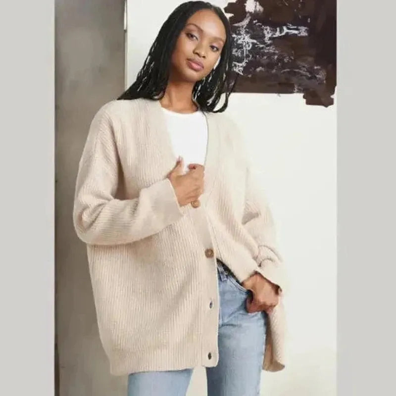 Miss | Blazer Dames Herfst/Winter Oversized Open - Wolmix - Miss Madera MIS-2O57SD