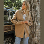 Miss | Blazer Dames Herfst/Winter Oversized Open - Wolmix - Miss Madera MIS-B05ZFO