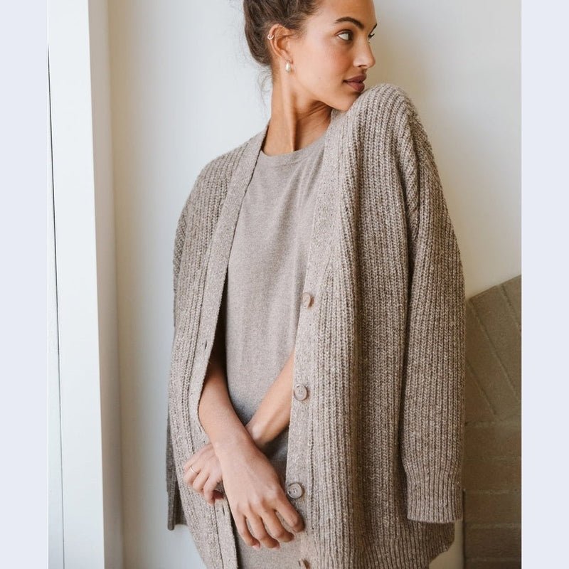 Miss | Blazer Dames Herfst/Winter Oversized Open - Wolmix - Miss Madera MIS-N01JO3