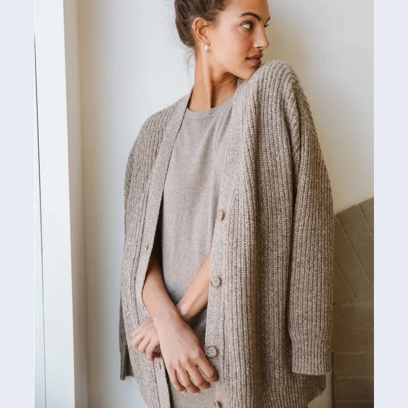 Miss | Blazer Dames Herfst/Winter Oversized Open - Wolmix - Miss Madera MIS-N01JO3