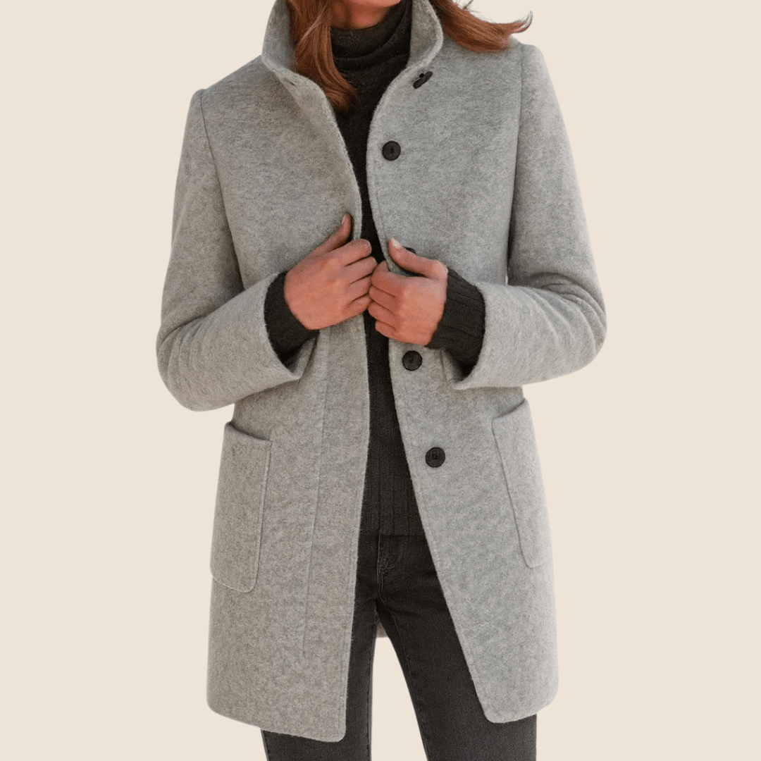 Miss | Blazer Dames Herfst/Winter Straight Fit - Wolmix - Miss Madera MIS-OQ8E1M