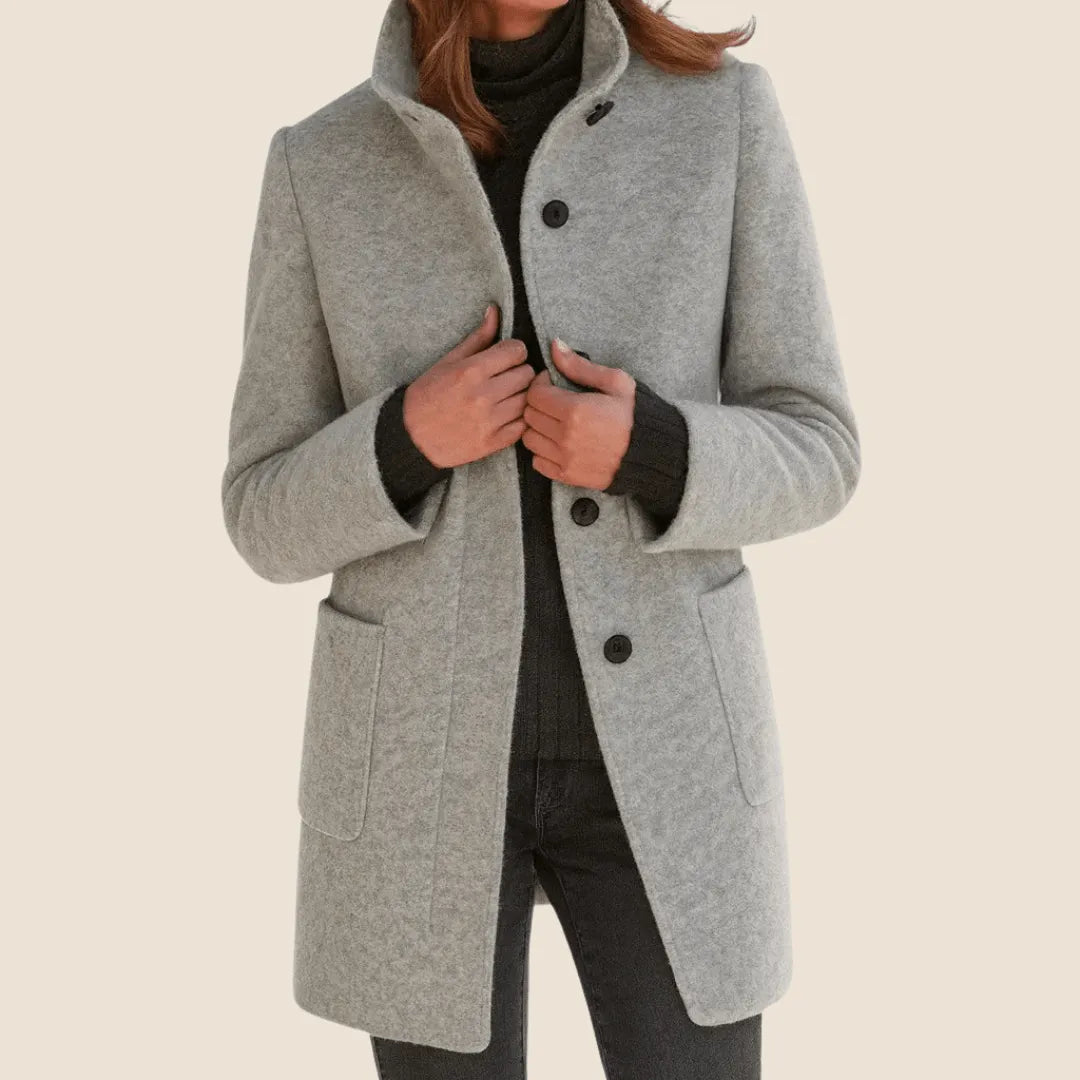 Miss | Blazer Dames Herfst/Winter Straight Fit - Wolmix - Miss Madera MIS-OQ8E1M