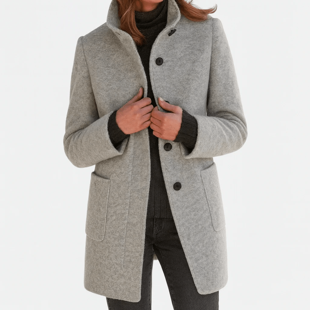 Miss | Blazer Dames Herfst/Winter Straight Fit - Wolmix - Miss Madera MIS-OQ8E1M