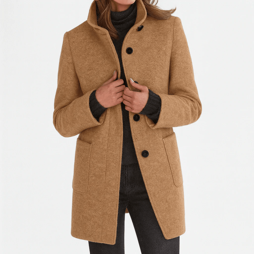 Miss | Blazer Dames Herfst/Winter Straight Fit - Wolmix - Miss Madera MIS-V5V0C3