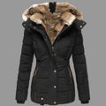 Blazer Dames Zwart Lange Gewatteerde Polyester – Winter - Zwart