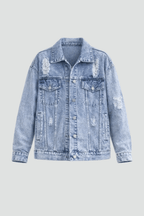 Miss | Blazer Dames Oversize Denim - Katoen - Miss Madera MIS-ZJ7QAN
