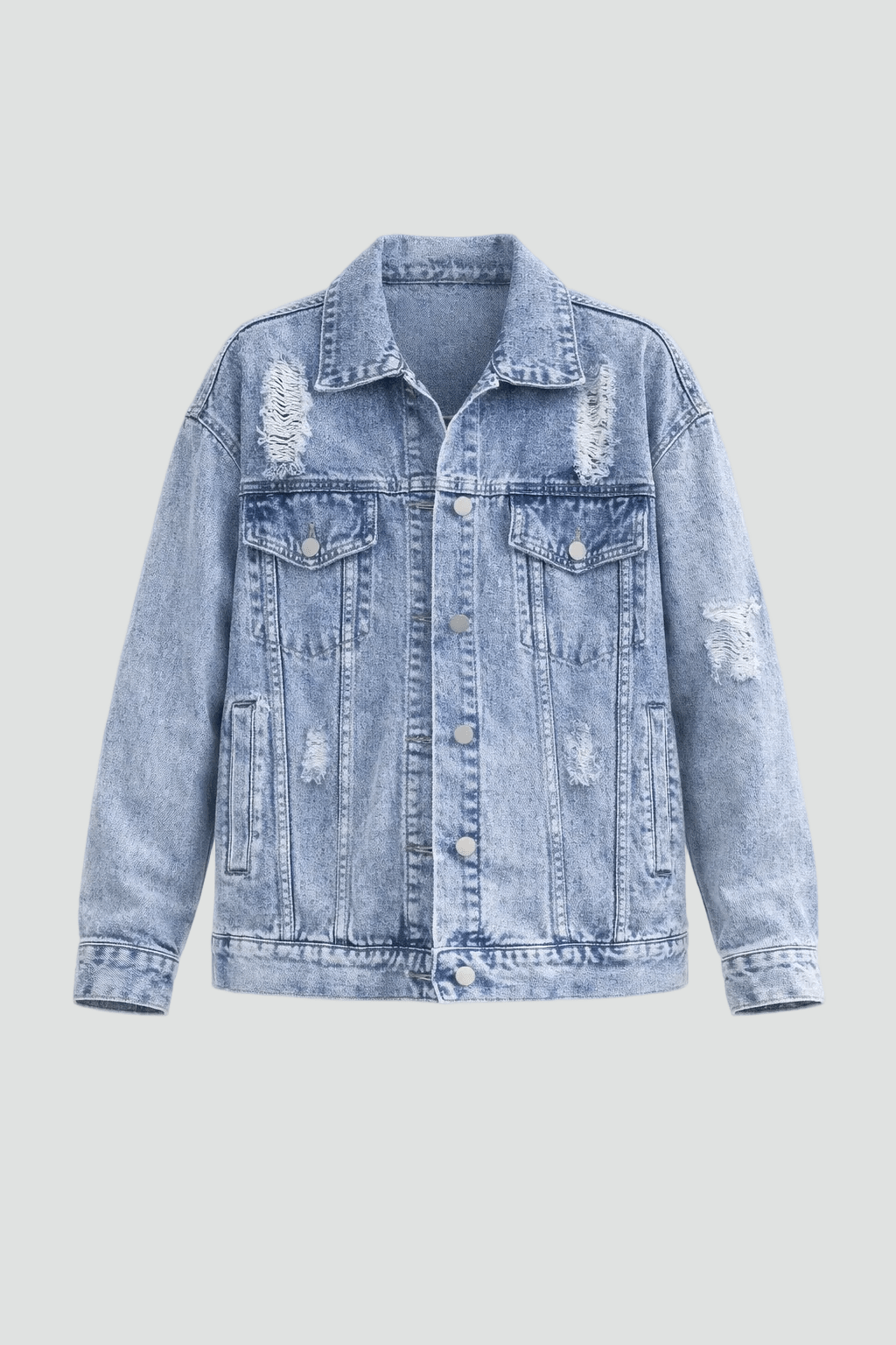 Miss | Blazer Dames Oversize Denim - Katoen - Miss Madera MIS-ZJ7QAN
