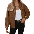 Miss | Blazer Dames Oversized Bomberstijl Lange Mouw Borstzakken - Miss Madera MIS-HYDDOS