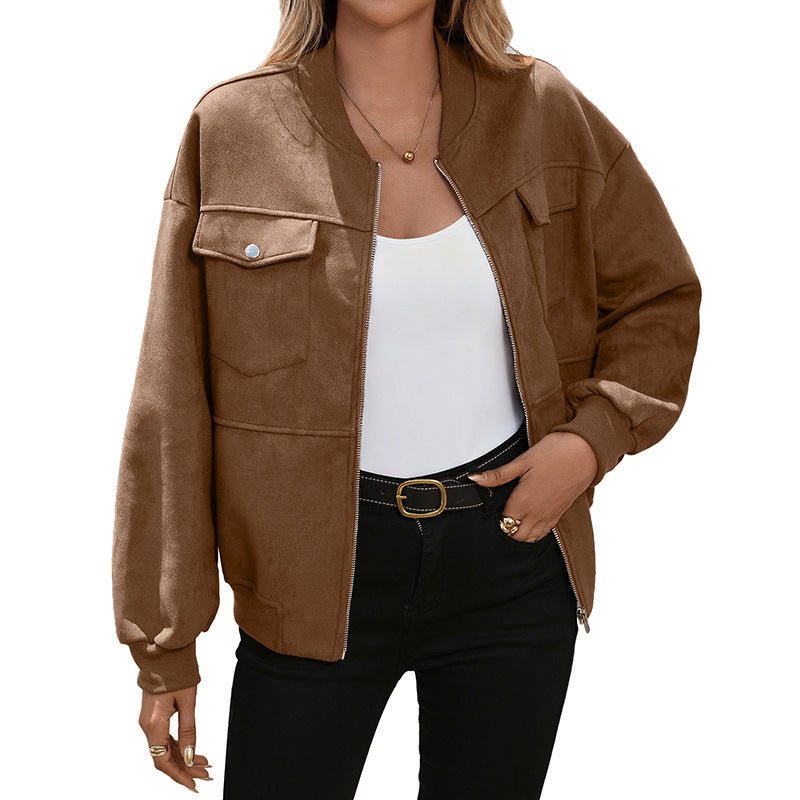 Miss | Blazer Dames Oversized Bomberstijl Lange Mouw Borstzakken - Miss Madera MIS-HYDDOS