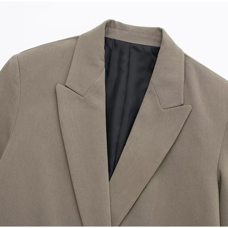 Miss | Blazer Dames Oversized Lapel - Polyester - Miss Madera MIS-JRXLNR
