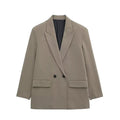 Miss | Blazer Dames Oversized Lapel - Polyester - Miss Madera MIS-JRXLNR