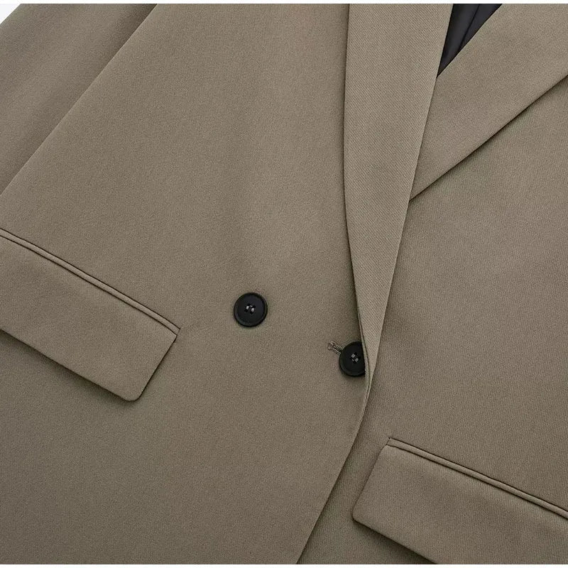Miss | Blazer Dames Oversized Lapel - Polyester - Miss Madera MIS-JRXLNR