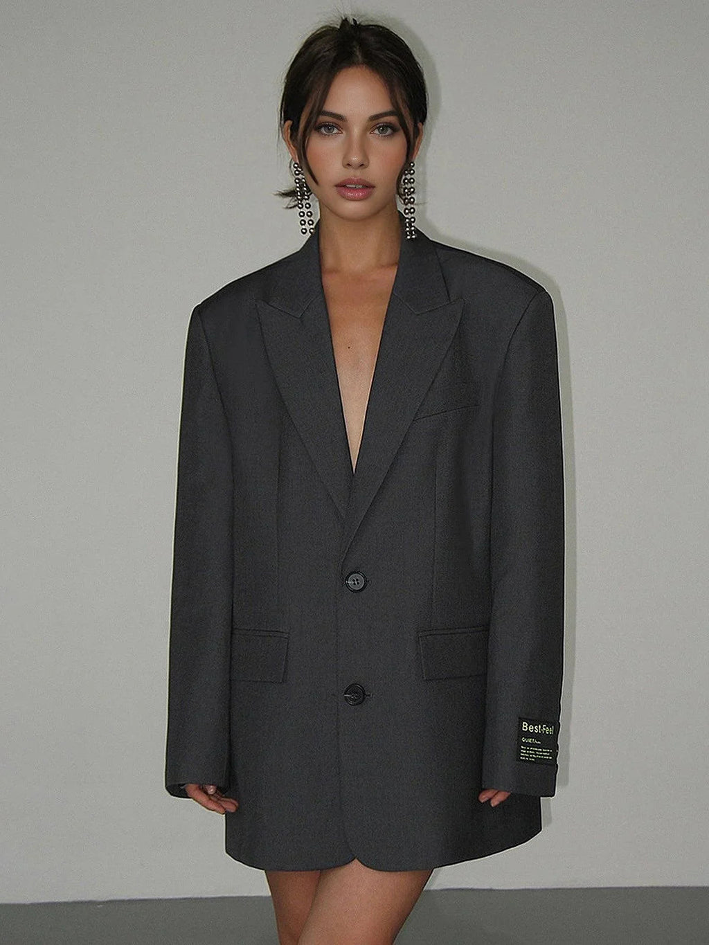 Miss | Blazer Dames Oversized - Polyester - Miss Madera
