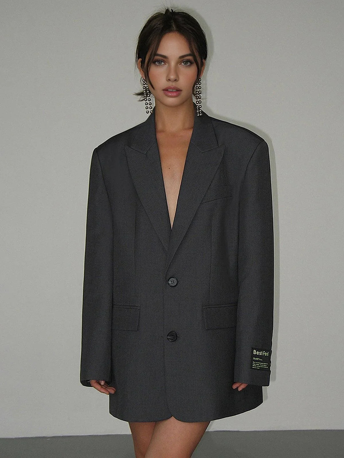 Miss | Blazer Dames Oversized - Polyester - Miss Madera