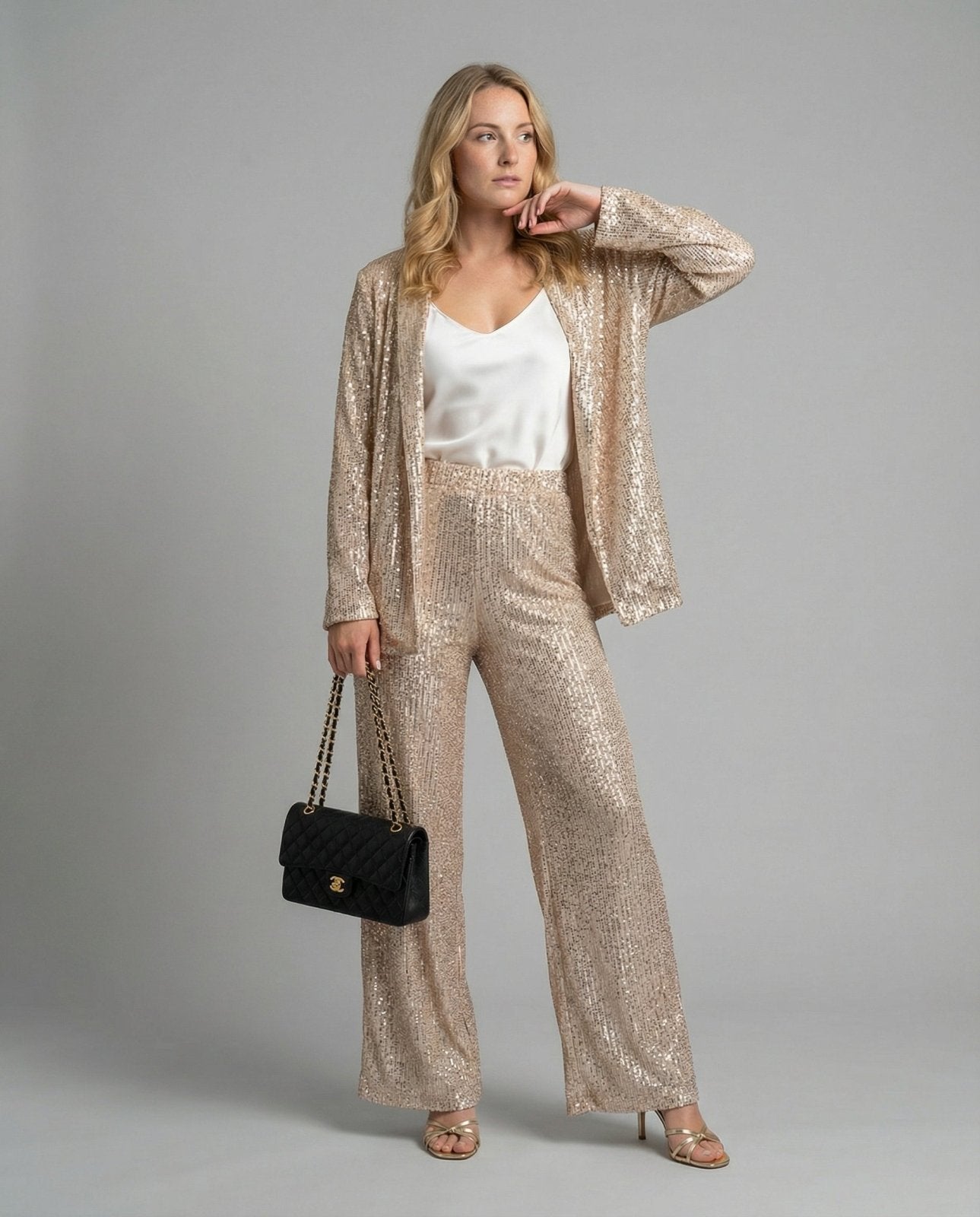 Miss | Blazer Dames Pailletten Loose Fit Avond - Polyester - Miss Madera MIS-OGQ9NW