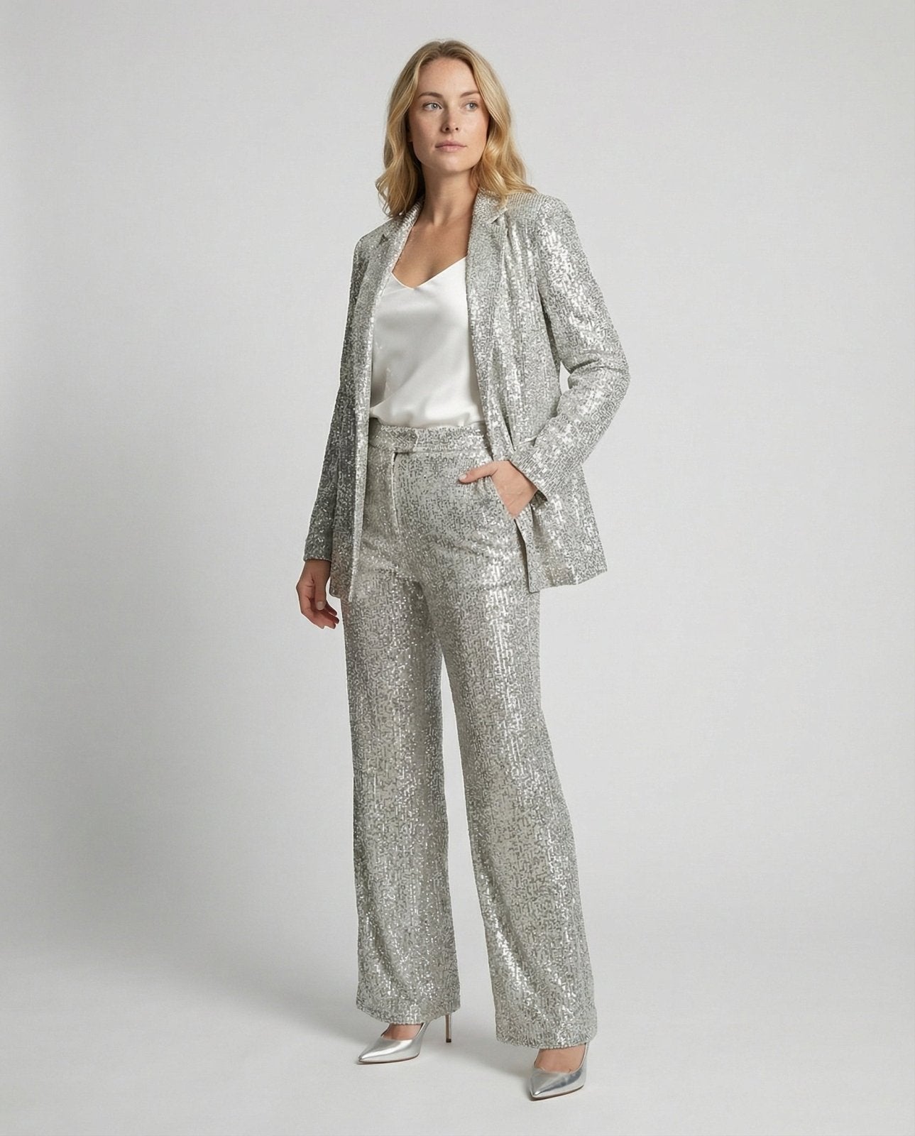 Miss | Blazer Dames Pailletten Loose Fit Avond - Polyester - Miss Madera MIS-OGQ9NW