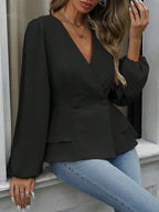 Miss | Blazer Dames Pofmouwen V-hals - Polyester - Miss Madera MIS-K3N689