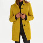 Miss | Blazer Dames Winter Getailleerd Staande Kraag - Wolmix - Miss Madera MIS-Y0034Q