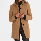 Miss | Blazer Dames Winter Getailleerd Staande Kraag - Wolmix - Miss Madera MIS-EFLDT4