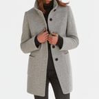 Miss | Blazer Dames Winter Getailleerd Staande Kraag - Wolmix - Miss Madera MIS-02FVL7