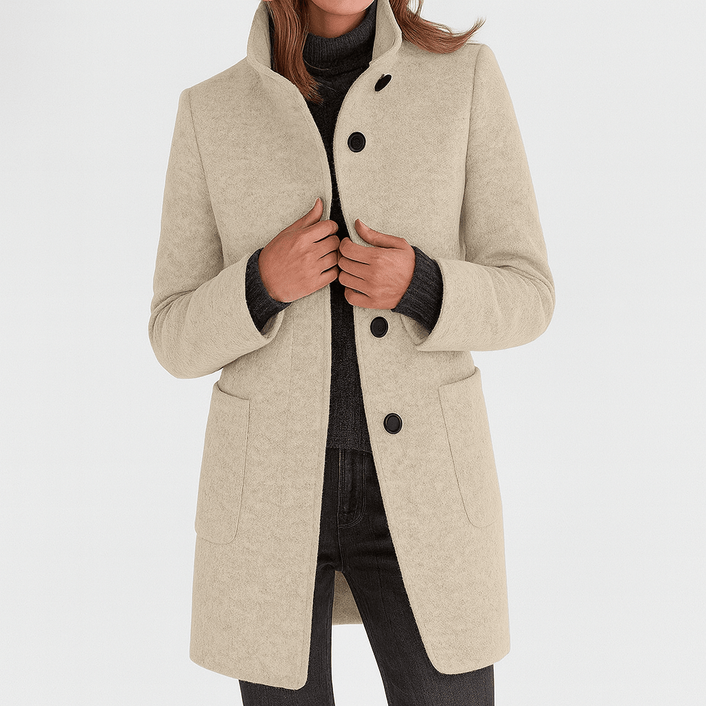 Miss | Blazer Dames Winter Getailleerd Staande Kraag - Wolmix - Miss Madera MIS-JBVSDW
