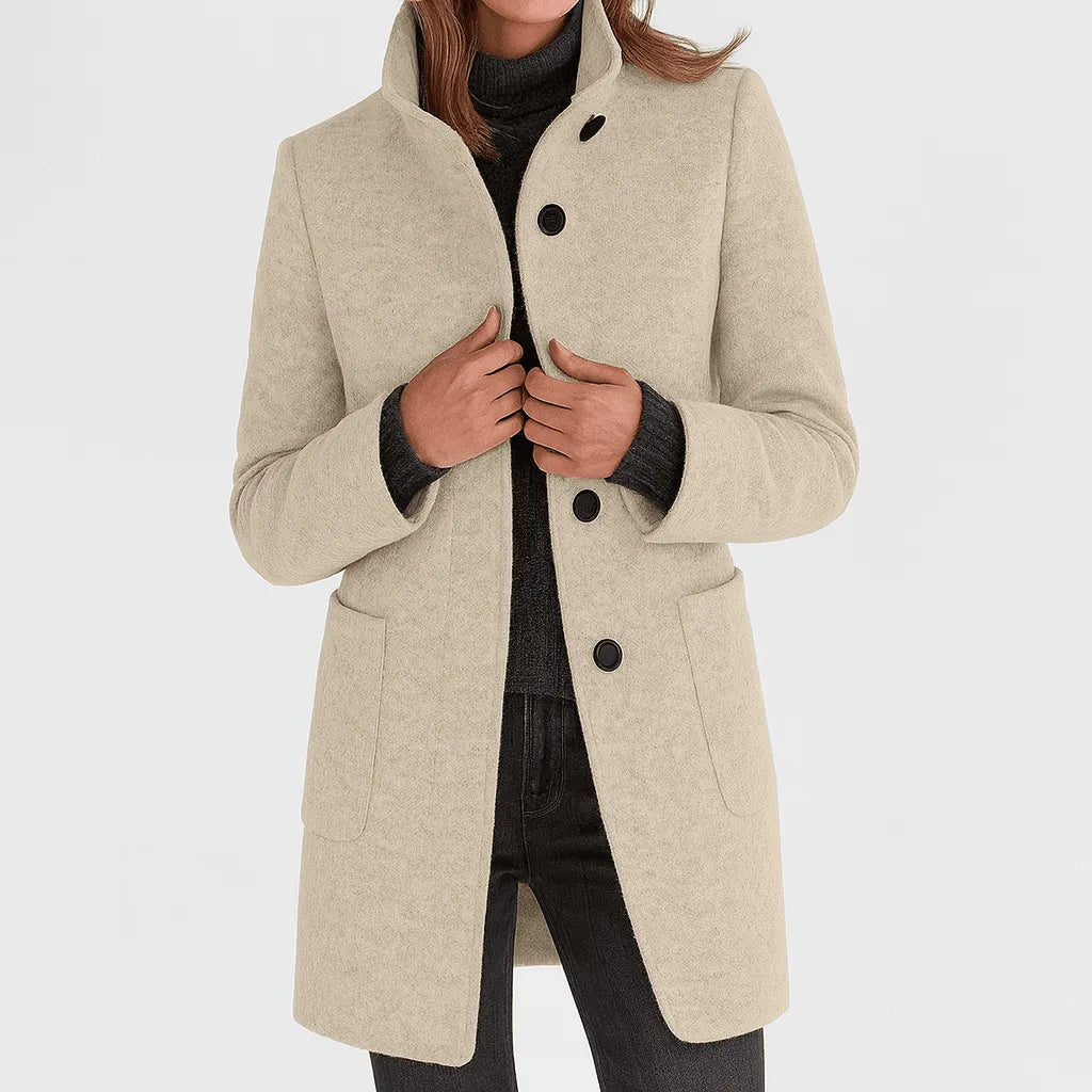Miss | Blazer Dames Winter Getailleerd Staande Kraag - Wolmix - Miss Madera MIS-JBVSDW