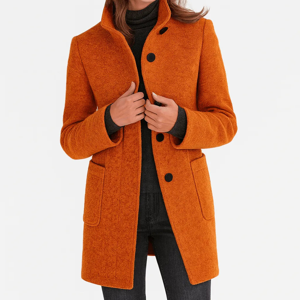Miss | Blazer Dames Winter Getailleerd Staande Kraag - Wolmix - Miss Madera MIS-TJVZLD