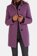 Miss | Blazer Dames Winter Getailleerd Staande Kraag - Wolmix - Miss Madera MIS-SIQ6W7