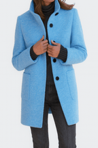 Miss | Blazer Dames Winter Getailleerd Staande Kraag - Wolmix - Miss Madera MIS-02FVL7