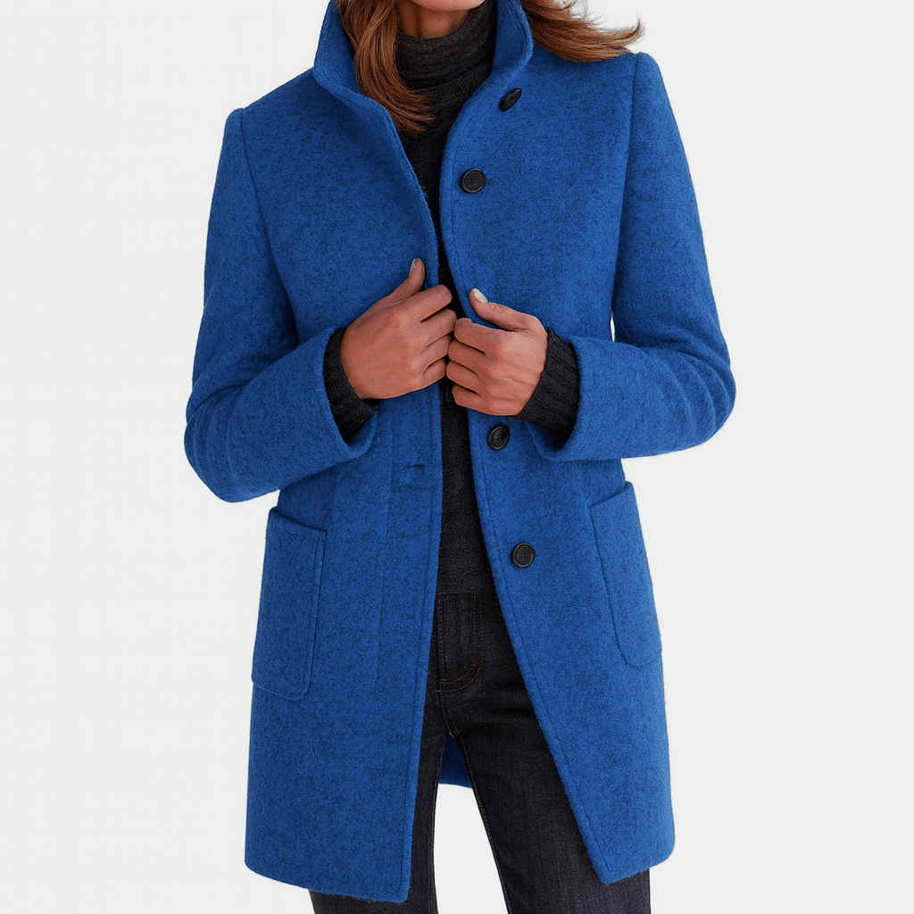 Miss | Blazer Dames Winter Getailleerd Staande Kraag - Wolmix - Miss Madera MIS-AJJSN3